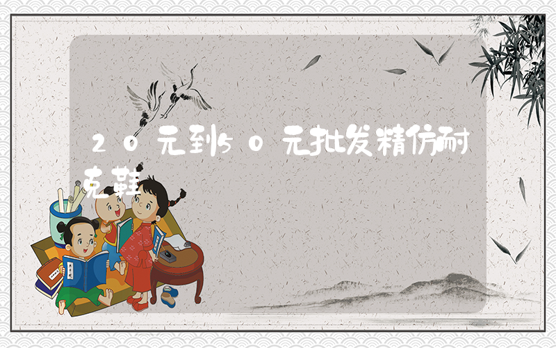 20元到50元批发精仿耐克鞋插图