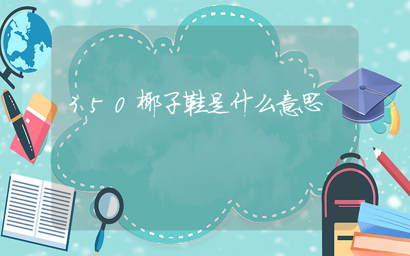 350椰子鞋是什么意思插图