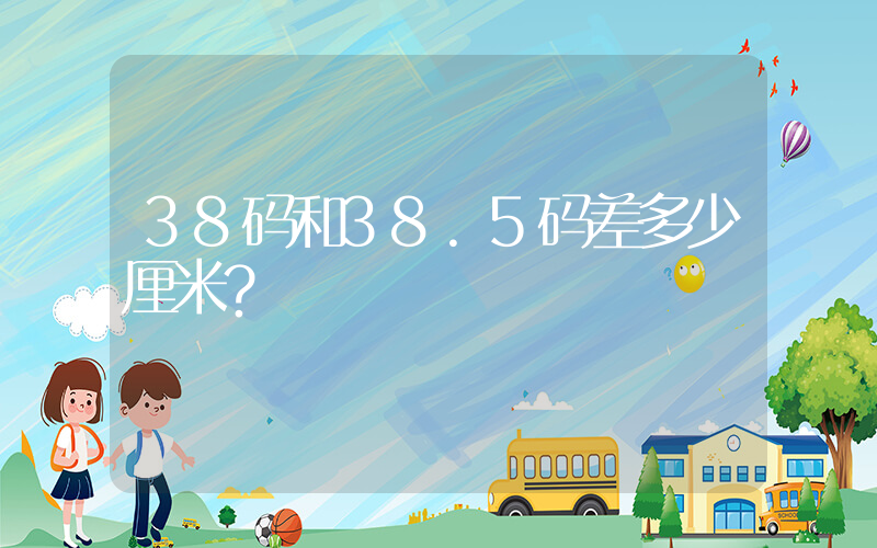 38码和38.5码差多少厘米？插图