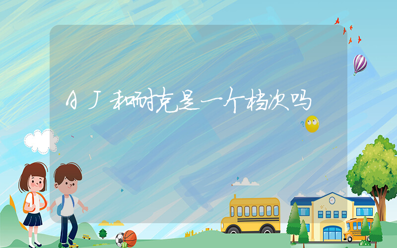 AJ和耐克是一个档次吗插图