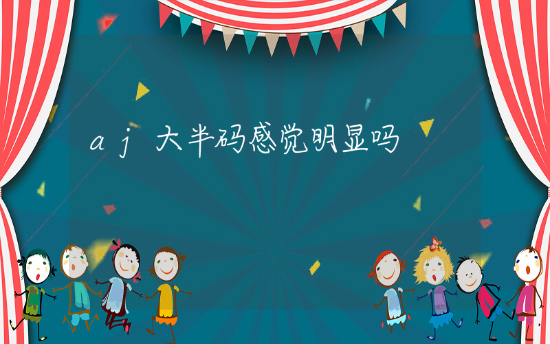 aj大半码感觉明显吗插图