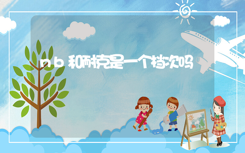 nb和耐克是一个档次吗插图