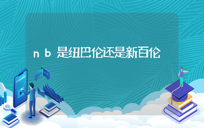 nb是纽巴伦还是新百伦插图