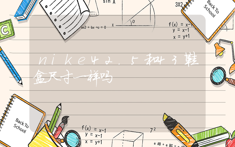 nike42.5和43鞋盒尺寸一样吗插图