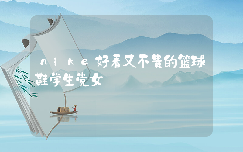 nike好看又不贵的篮球鞋学生党女插图