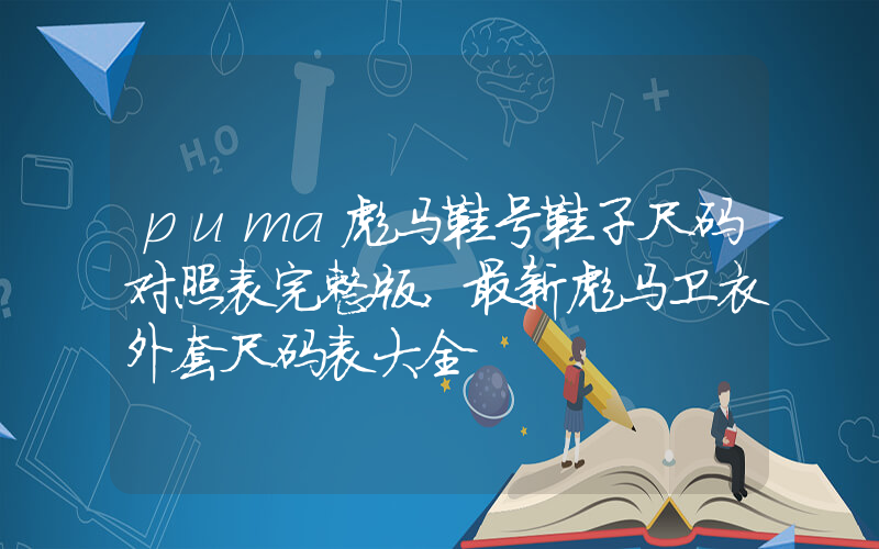 puma彪马鞋号鞋子尺码对照表完整版,最新彪马卫衣外套尺码表大全插图