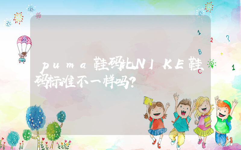 puma鞋码比NIKE鞋码标准不一样吗？插图
