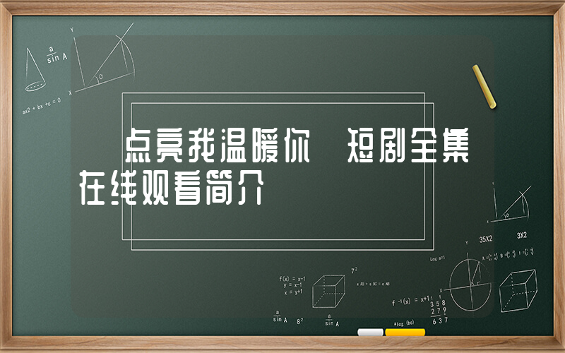 《点亮我温暖你》短剧全集在线观看简介插图