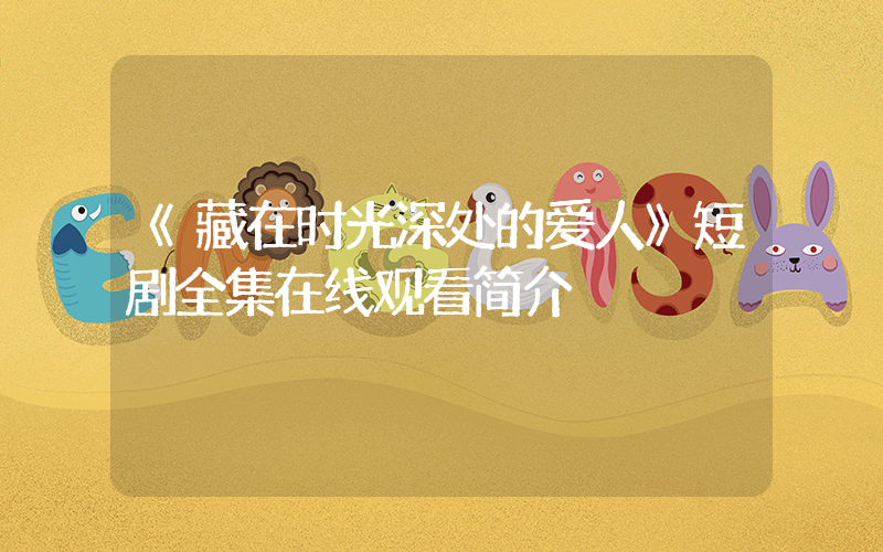 《藏在时光深处的爱人》短剧全集在线观看简介插图