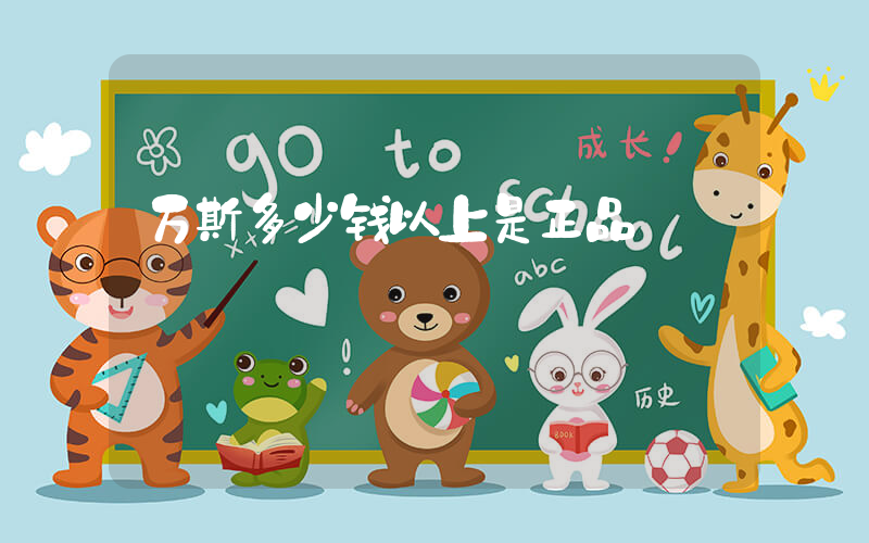 万斯多少钱以上是正品插图