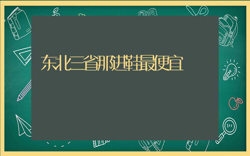 东北三省那进鞋最便宜插图