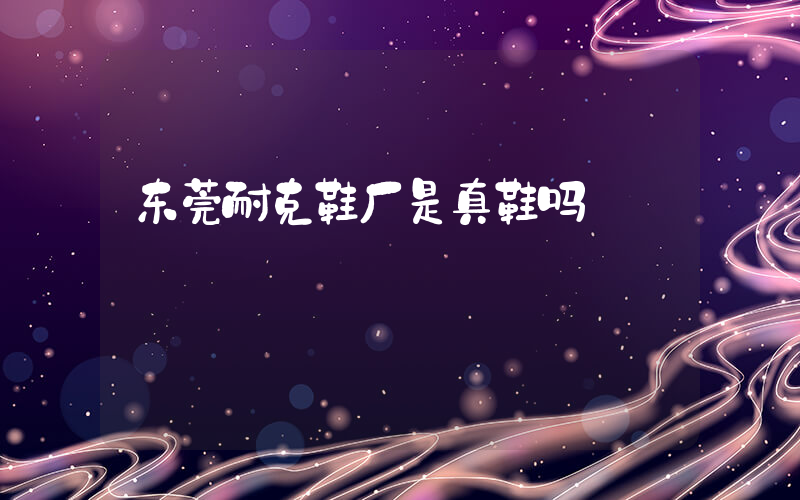 东莞耐克鞋厂是真鞋吗插图