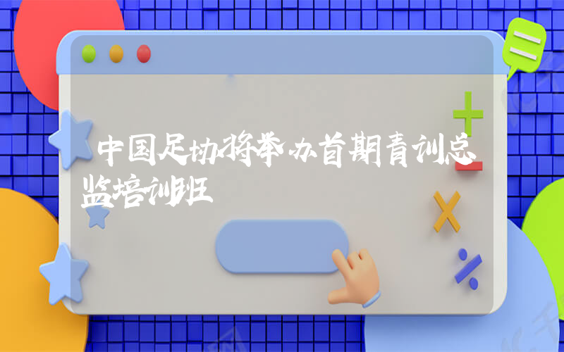 中国足协将举办首期青训总监培训班插图