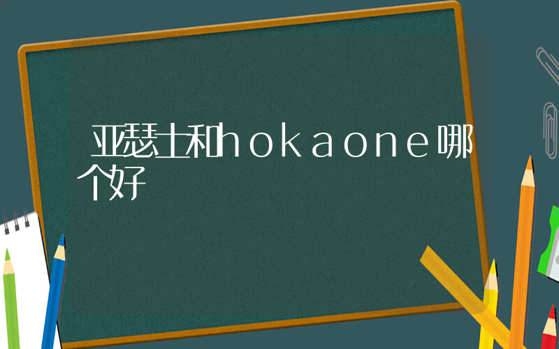 亚瑟士和hokaone哪个好插图