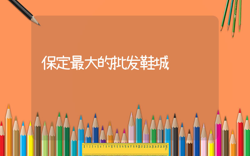 保定最大的批发鞋城插图