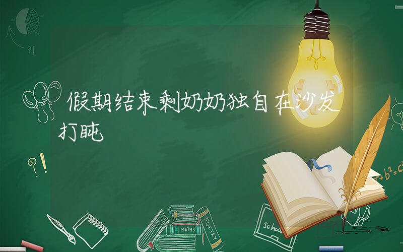 假期结束剩奶奶独自在沙发打盹插图