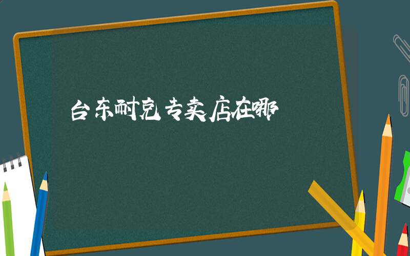 台东耐克专卖店在哪插图