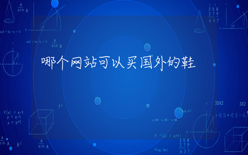 哪个网站可以买国外的鞋插图