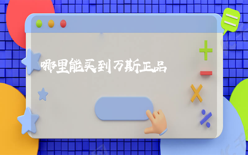 哪里能买到万斯正品插图