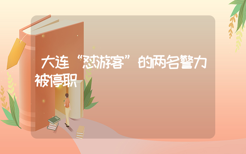 大连“怼游客”的两名警力被停职插图