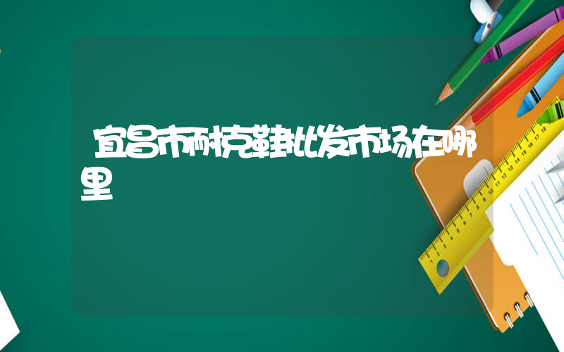 宜昌市耐克鞋批发市场在哪里插图