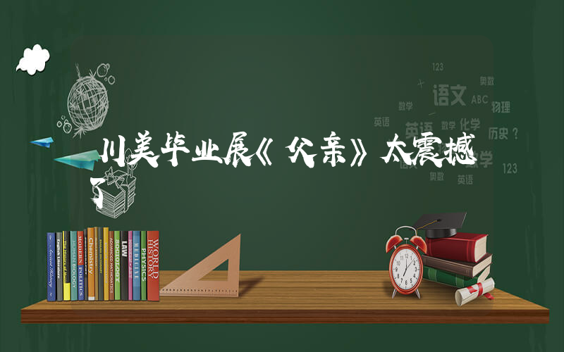 川美毕业展《父亲》太震撼了插图