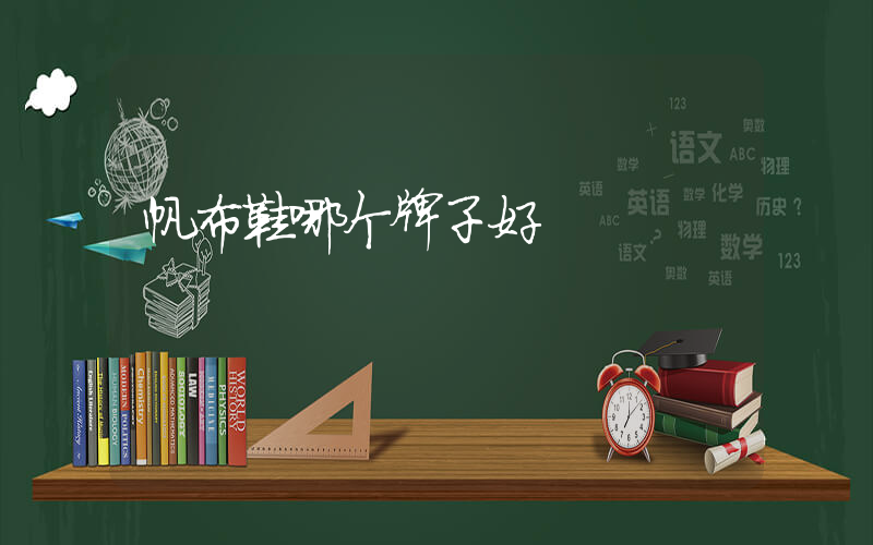 帆布鞋哪个牌子好插图