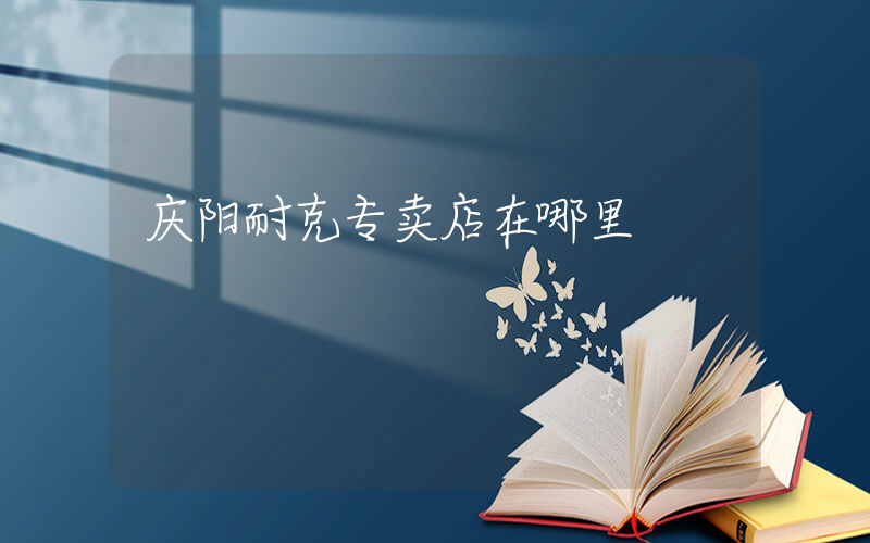 庆阳耐克专卖店在哪里插图