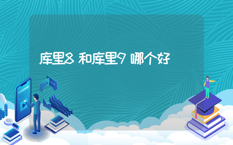 库里8和库里9哪个好插图