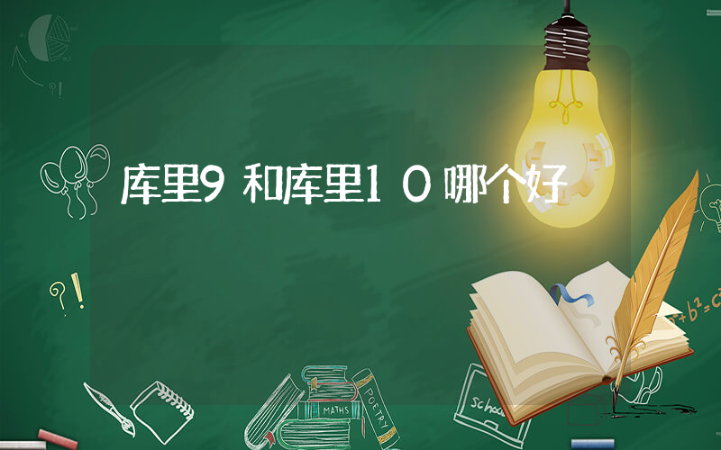库里9和库里10哪个好插图