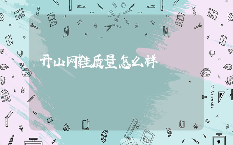 开山网鞋质量怎么样插图