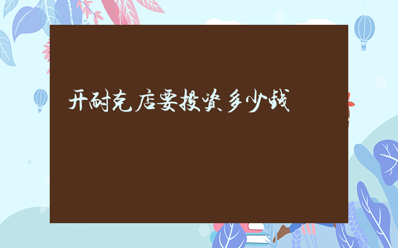 开耐克店要投资多少钱插图