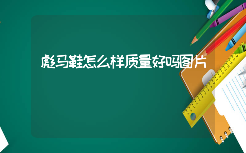 彪马鞋怎么样质量好吗图片插图