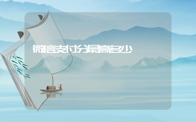 微信支付分最高多少插图