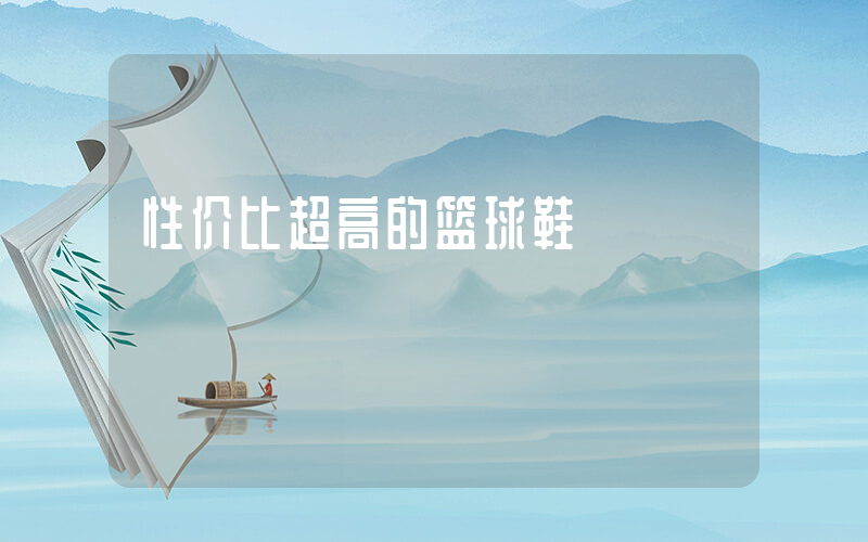 性价比超高的篮球鞋插图
