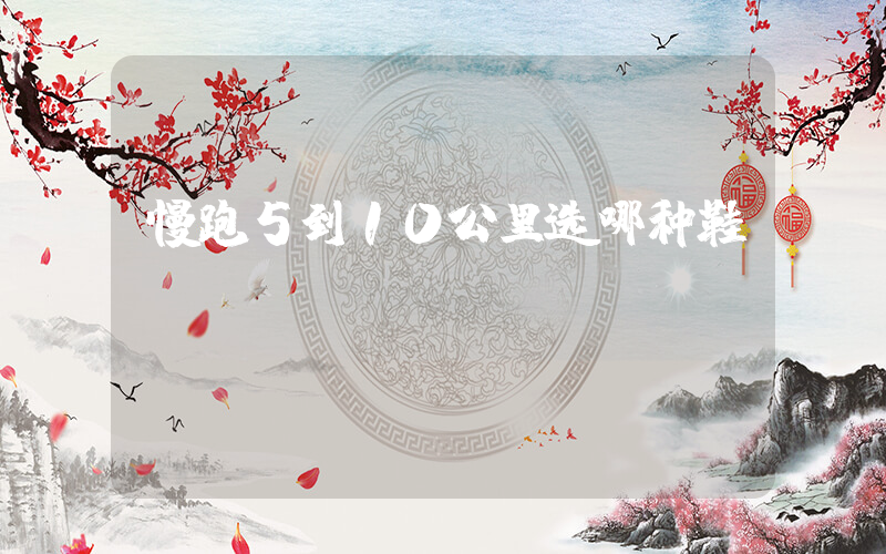 慢跑5到10公里选哪种鞋插图
