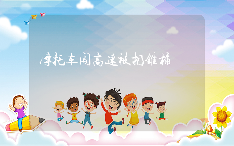 摩托车闯高速被扔锥桶插图