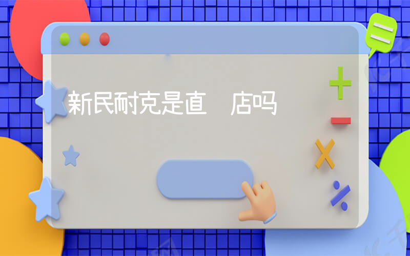 新民耐克是直营店吗插图