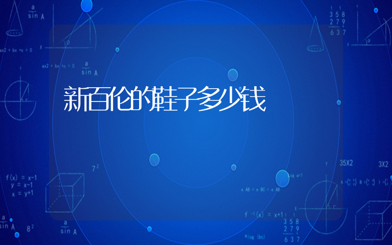 新百伦的鞋子多少钱插图