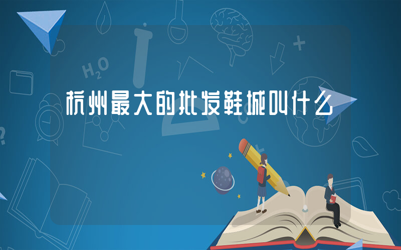 杭州最大的批发鞋城叫什么插图