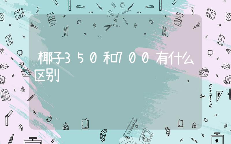 椰子350和700有什么区别插图