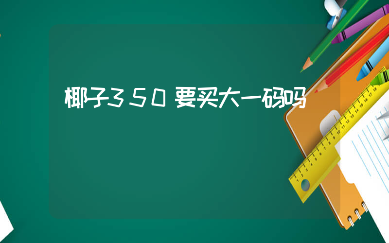椰子350要买大一码吗插图