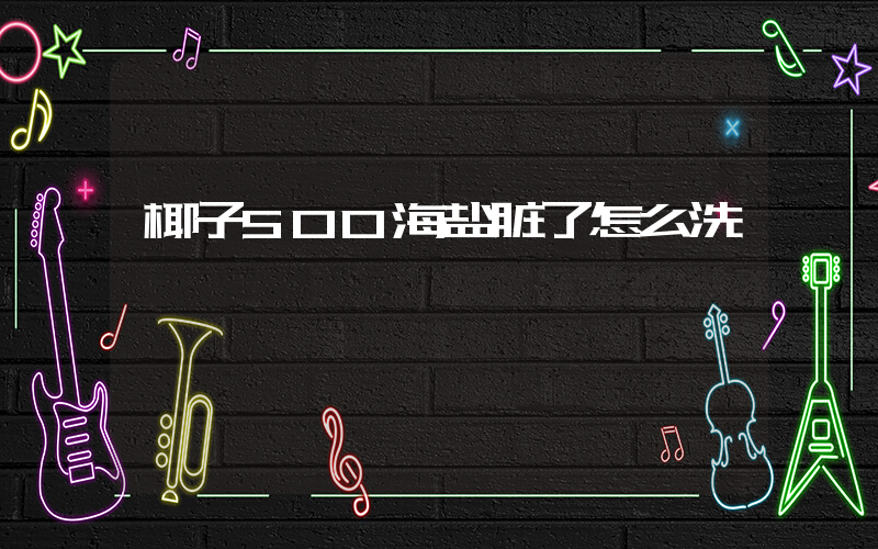 椰子500海盐脏了怎么洗插图