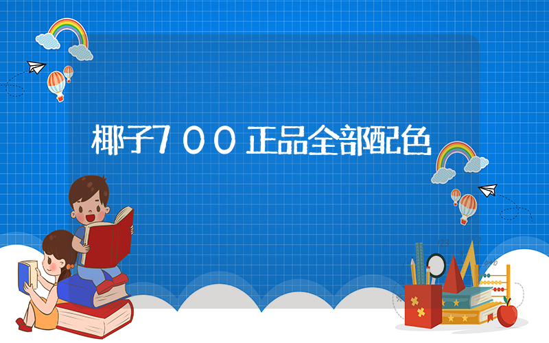 椰子700正品全部配色插图