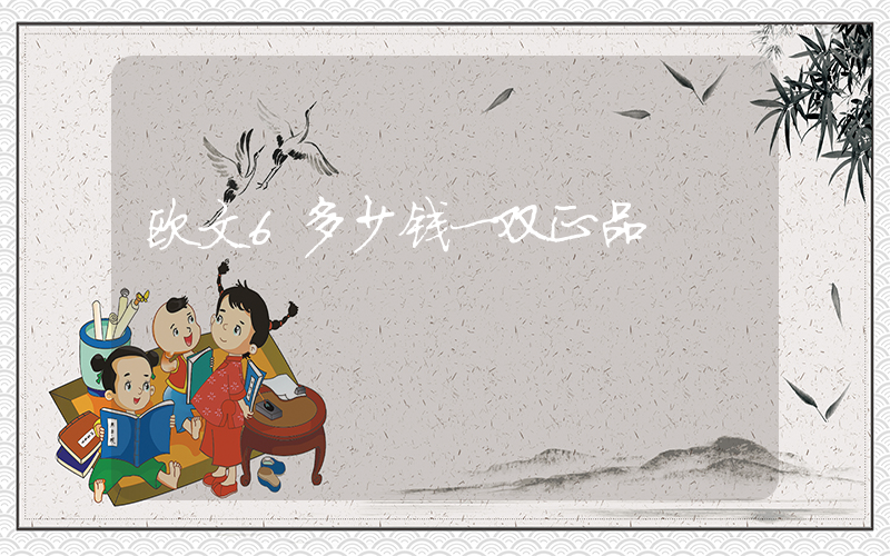 欧文6多少钱一双正品插图