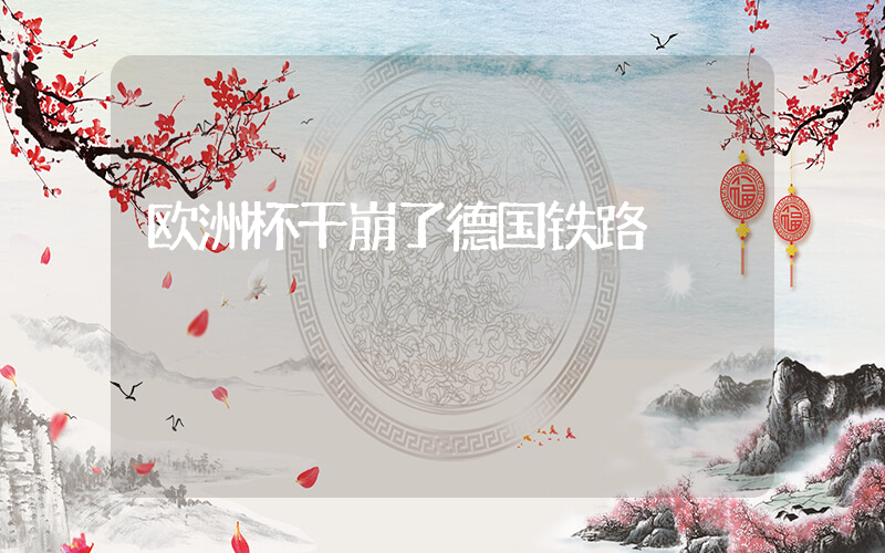 欧洲杯干崩了德国铁路插图