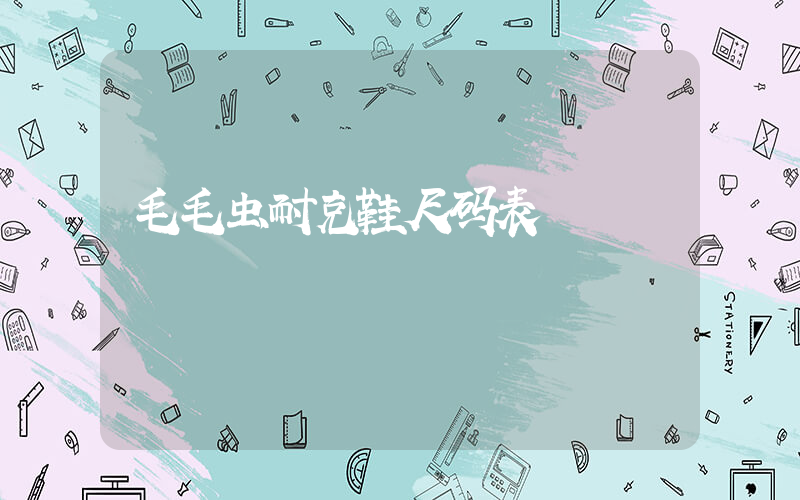 毛毛虫耐克鞋尺码表插图