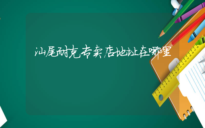 汕尾耐克专卖店地址在哪里插图