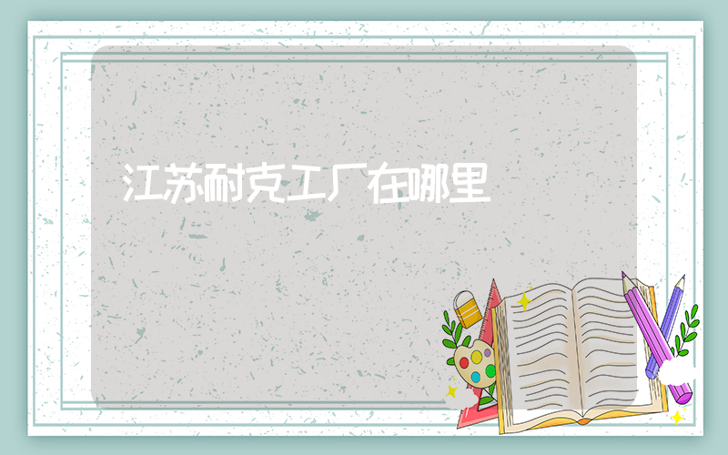 江苏耐克工厂在哪里插图