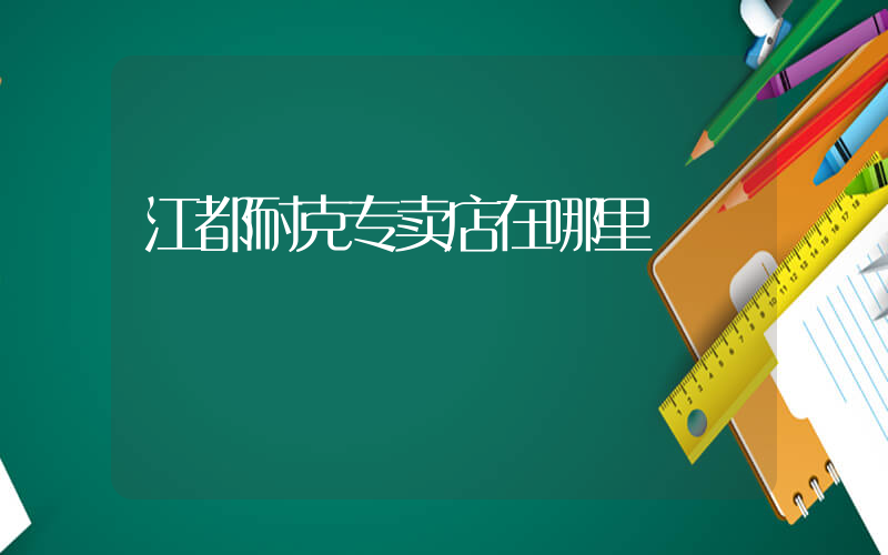 江都耐克专卖店在哪里插图